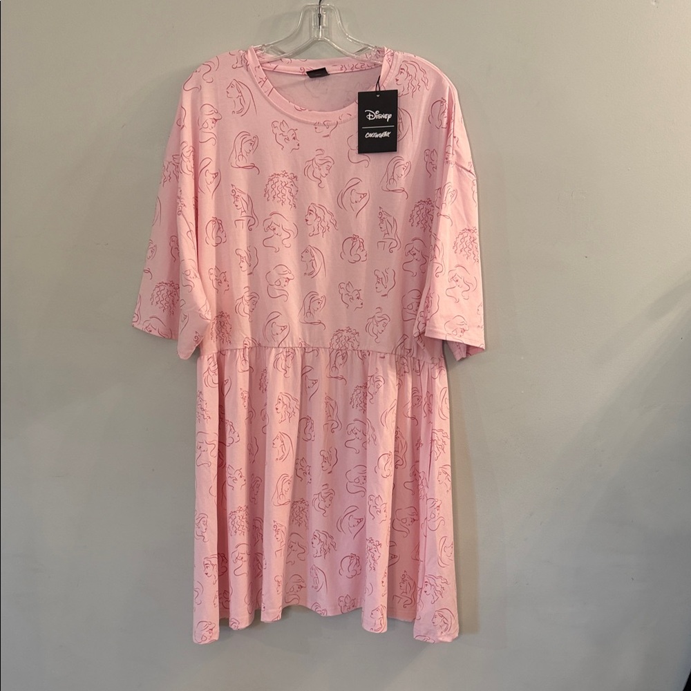 Cakeworthy+Disney Cinderella, Princess Print, Pink A-Line, NWT, 2xl